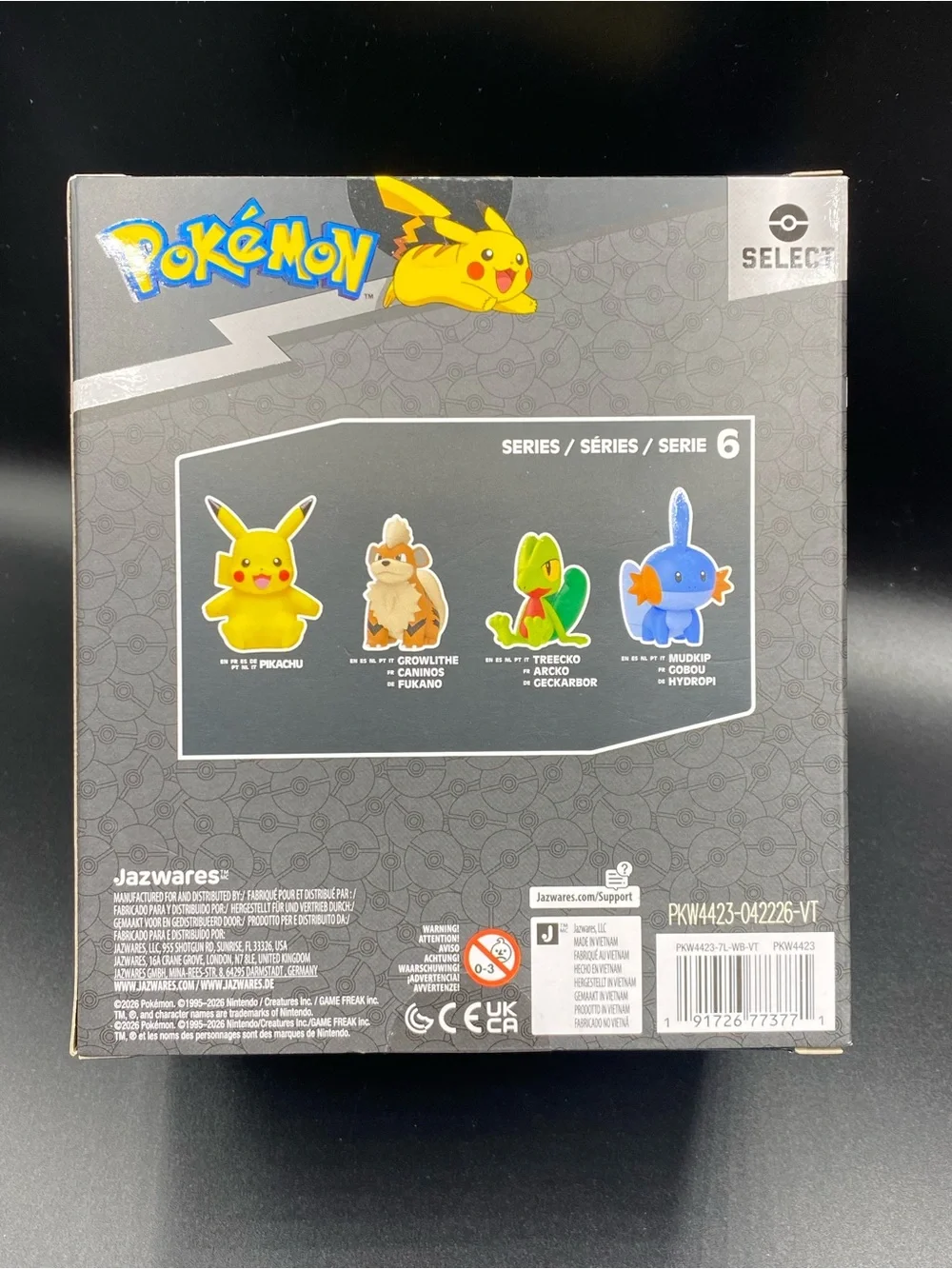 Pokemon Select GROWLITHE 4” Vinyl Figure Series 6 Jazwares Brand New Sealed